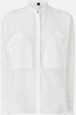 Pinko Camicia collo coreano in cotone e seta, - , 42
