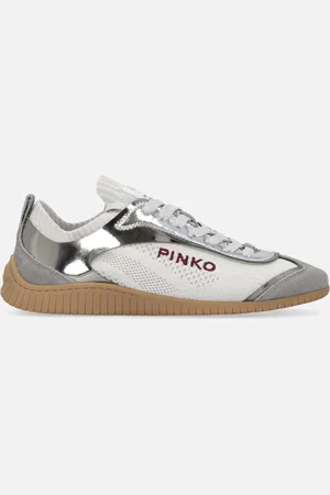 Pinko Sneakers basse in maglia con inserti specchiati, , 37