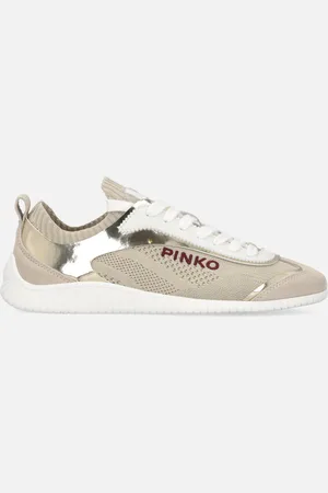 Pinko Sneakers basse in maglia con inserti specchiati, , 38