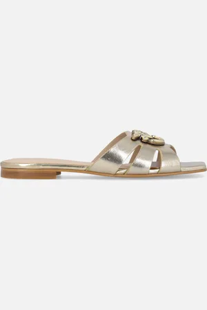 Pinko Ciabattine aperte in nappa laminata, , 39