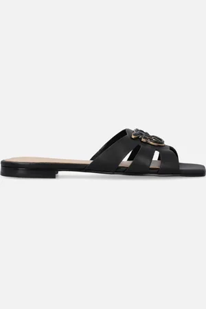 Pinko Ciabattine in nappa con logo uccellini, , 41
