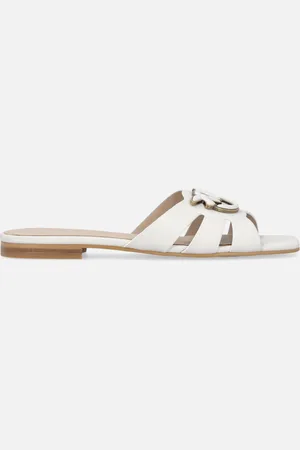 Pinko Ciabattine in nappa con logo uccellini, , 35