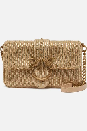 Pinko Borsa a spalla Mini Love Bag Slouchy in rafia, - , U