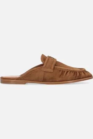 Pinko Mocassini sabot tacco flat scamosciati, , 35
