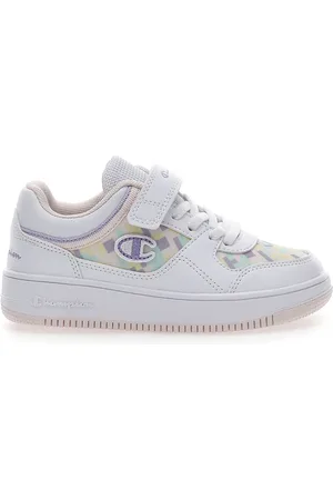 Champion Sneakers Bianche con Velcro Rebound Graphic