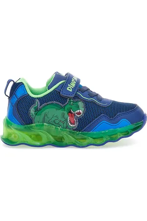 Disney Sneakers Blu e Verdi Con Luci Dinosaur 8020001
