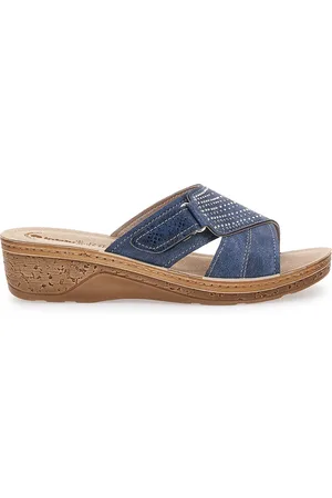 Inblu Ciabatte Blu Con Strass 02 Pv