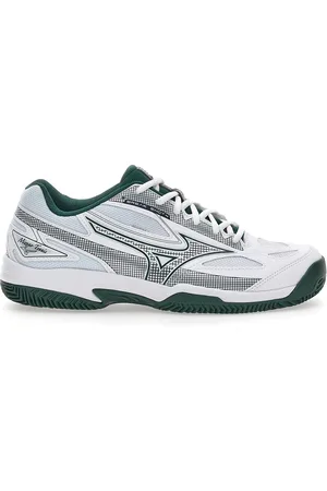 Mizuno Scarpe da Tennis Breakshot 4 CC Bianche e Verdi