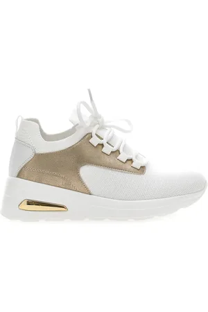 Inblu Sneakers con Platform 327 IN Bianche e Oro