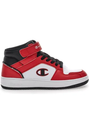 Champion Sneakers Rosse e Bianche Rebound 2 Mid B Gs