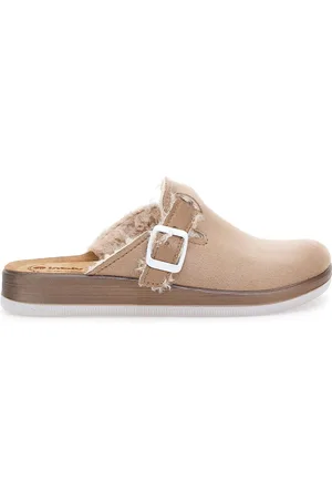 Inblu Pantofole nude con pelo interno e suola bianca 20 ct