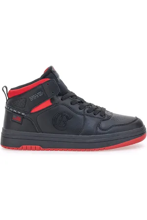 COTTON BELT Sneakers Mid-Cut Nere e Rosse CBM324544