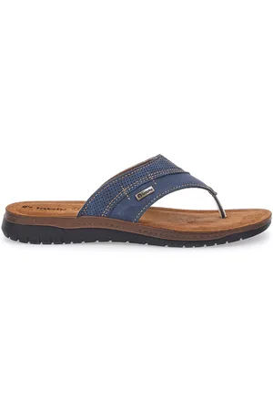 Inblu Ciabatte Jeans Infradito Con Sottopiede In Pelle 14 ID