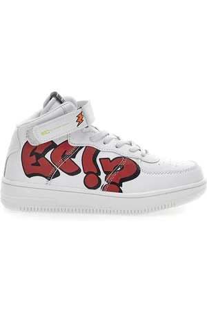 Coveri Sneakers Mid Cut Force Graffiti Bianche