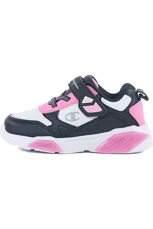 Champion Sneakers Bianche Nere e Rosa Con Luci Wave Pu G Td
