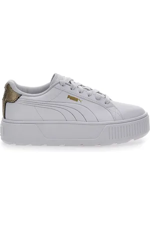 PUMA Sneakers Bianche con Platform Karmen Metallic Shine