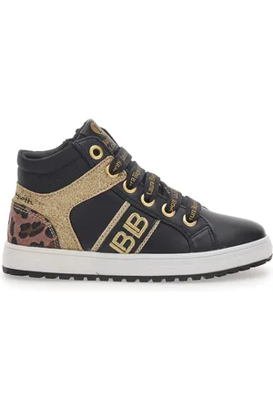 Laura Biagiotti Sneakers Mid-Cut Nere e Oro 8706