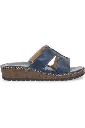 Pittarello Ciabatte Blu Con Zeppa 42047