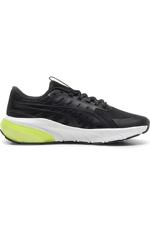 PUMA Scarpe da running nere bianche e verde lime Cell Glare Jr