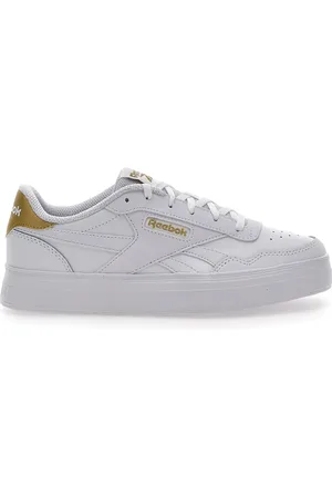 Reebok Sneakers Bianche Con Dettagli Oro Court Advance Bold