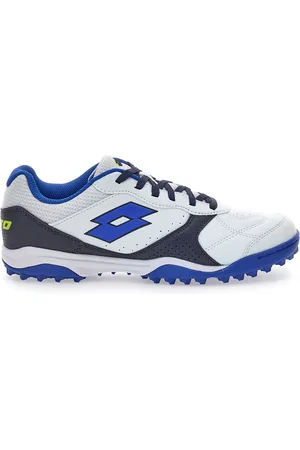 Lotto Scarpe da Calcetto Bianche e Blu Tacto 300 VII TF
