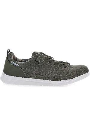 Carrera Sneakers In Tela Verde Scuro 11102D