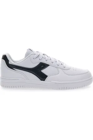 Diadora Sneakers Bianche con Fregio a Contrasto Raptor Low Moon WN