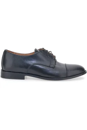 Pittarello Scarpe Stringate Nere In Vera Pelle Made In Italy 403
