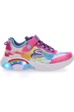 Skechers Sneakers con Luci Rainbow Racer Multicolore