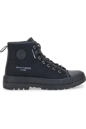 COTTON BELT Sneakers nere mid-cut con lacci AMM421A32
