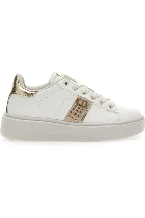 COTTON BELT Sneakers Bianche e Con Dettagli Oro Kips