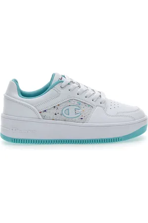 Champion Sneakers Bianche e Azzurre Rebound Platform Abstract G PS