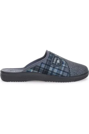 Inblu Pantofole grigie con scudetto 10 DG
