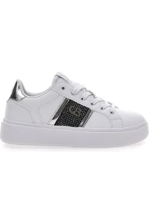 COTTON BELT Sneakers Bianche con Dettaglio Argento CBW424A72