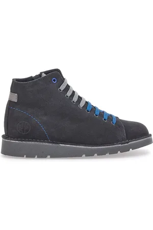 Pittarello Scarpe Stringate Alte Grigie In Pelle Scamosciata Tierra 1280