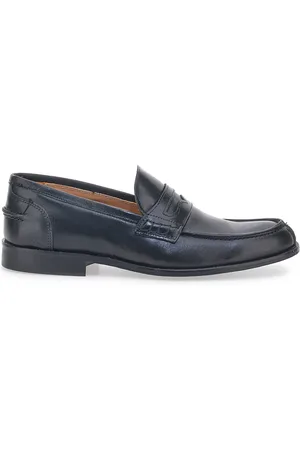 Pittarello Mocassini Neri In Vera Pelle Made in Italy 401