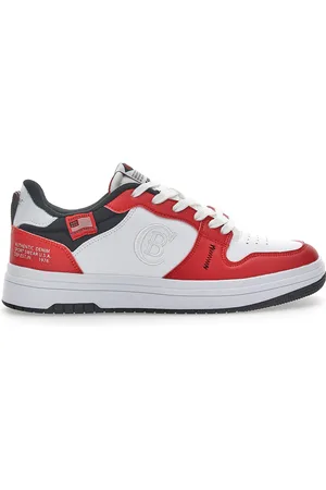 COTTON BELT Sneakers Funky Pop Bianche e Rosse