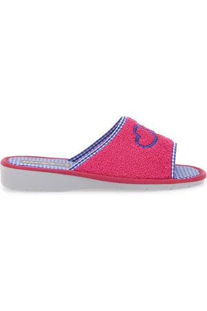 Natural World Pantofole Fucsia con Punta Aperta 1