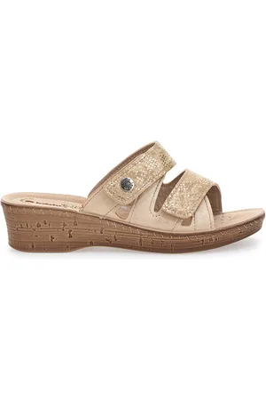 Inblu Ciabatte Con Zeppa e Strappo in Velcro 2678