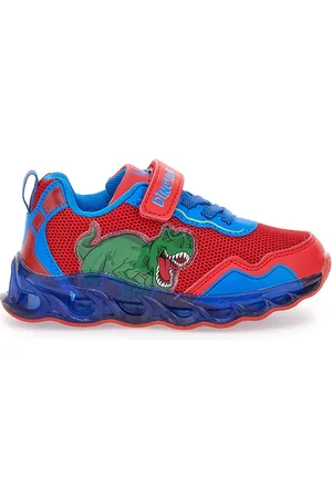 Disney Sneakers Blu e Rosse Con Luci e Dinosauro 8020001