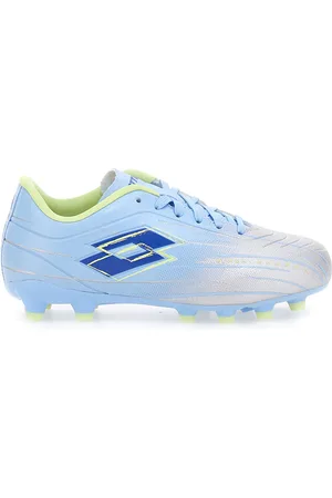 Lotto Scarpe da Calcio Argento e Blu SOLISTA 700 IX FG JR