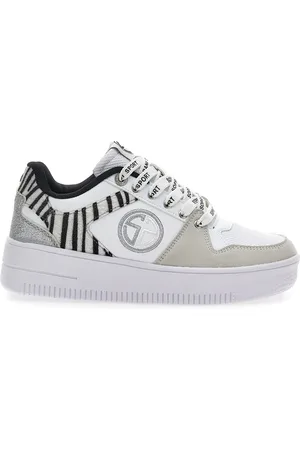Solo Soprani Sneakers Flatform Soprani Alex Bianche Animalier