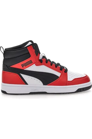 PUMA Sneakers Mid Cut Rosse e Nere Rebound V6