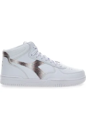 Diadora Sneakers Mid Cut Raptor Mid Glitter Bianche
