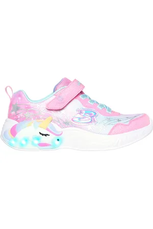 Skechers Sneakers con Luci Rosa da Bimbi Unicorn Dreams-Wishful Magic