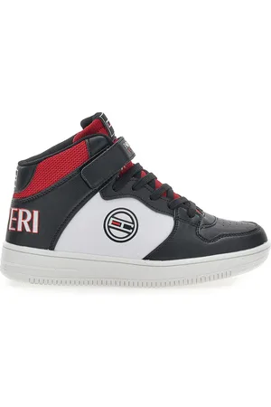 Coveri Sneakers Mid Cut Nere Rosse Cranck