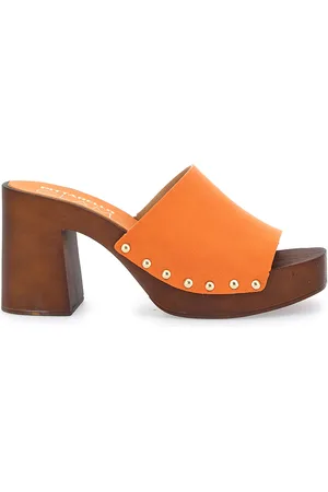 Pittarello Zoccoli Arancione Con Tacco 9 cm 8508