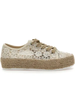 Energy Espadrillas con Pizzo Panna 122