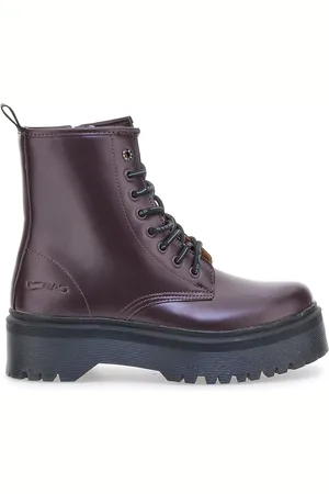 GAS Anfibi Aubergine Con Flatform Brighton