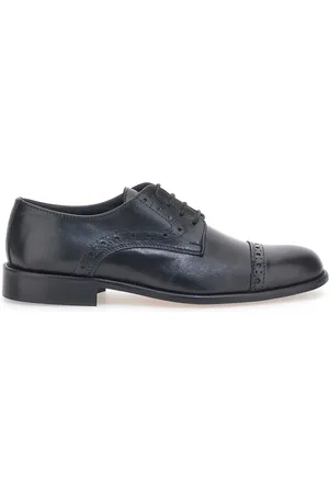 Pittarello Stringate in Vera Pelle 7755 Nere